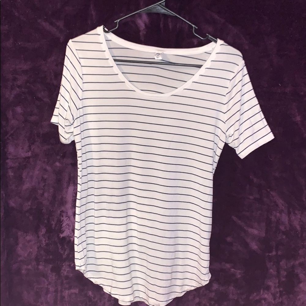 White striped shirt